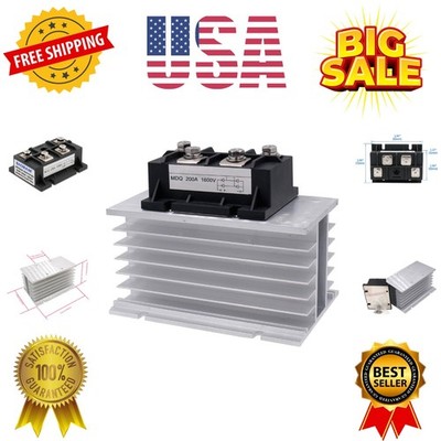 Single Phase Diode Bridge Rectifier MDQ-200A, 200A 1600V, 4 Terminal Full Wav...