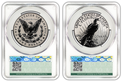 2025-S (PR70) Reverse Proof Morgan & Peace Silver Dollar CAC FDOD