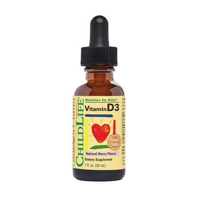 Child Life Essentials, Vitamin D3 Natural Berry, 1 Oz