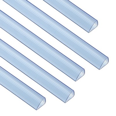 10Pcs 13x15mm Binding Bars, 120 Sheets Capacity, Transparent Blue