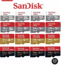 SanDisk Ultra/ Extreme plus/Pro Memory Card 64GB 128GB 256GB 512GB 1TB
