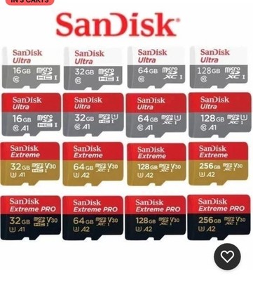 SanDisk Ultra/ Extreme  plus/Pro Memory Card 64GB 128GB 256GB 512GB 1TB