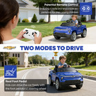 OROFULL 24V Licensed Chevrolet Electric Ride On Car with LED Lights & MP3, Blue — photo 4