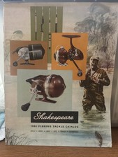 Vintage Shakespeare 1966 Fishing Tackle Color Catalog Rods Lures Flies Fish