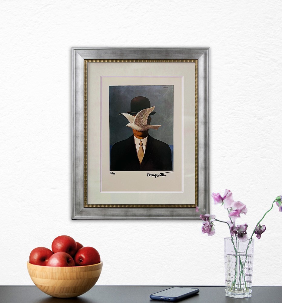 Rene Magritte, Original Hand-signed Lithograph with COA & Appraisal of $3,500