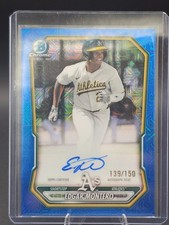 2026 Bowman Chrome Edgar Montero 1st Bowman 139/150 Auto True Blue Refractor