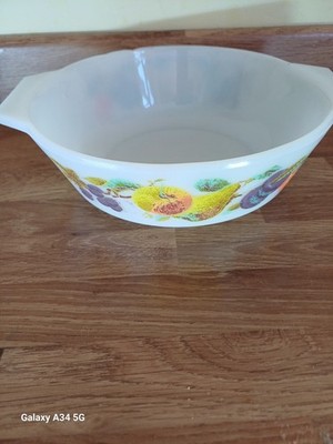 Pyrex Auflaufform~~JAJ Vintage 60er Jahre ~~ Kent Obstgarten Obst 19 cm