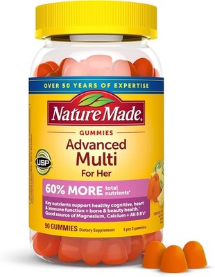 Advanced Womens Gummy Multivitamins with Magnesium Citrate, Calcium, B Vitamin