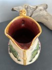 Ceramic majolica pitcher with floral design — photo 5