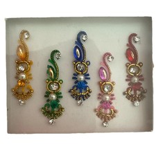 Indian Bollywood Bindi Body Jewel Self Adhesive, Crystal Forehead, Face Jewels