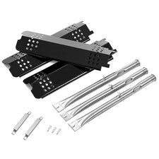 Grill Replacement Parts 3 x Heat Plates 3 x Burner Tubes for Charbroil