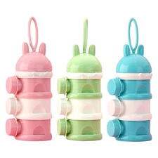 Milk Powder Dispenser 3-layer Baby Feeding Formula Storage Container Portable