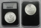 LT65  1880-S Morgan Silver Dollar Very Ch Uncirculated in Littleton Case