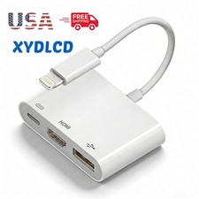for Apple Lightning-HDMI Digital A/V HDMI Adapter,iPhone 14/13/12 to TV Adapter