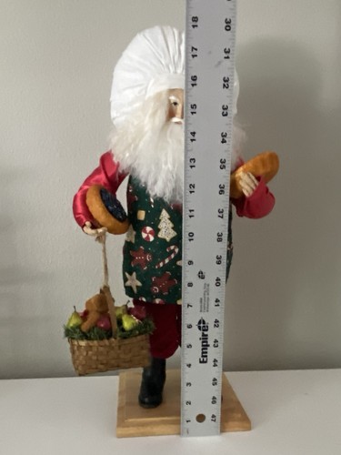Vtg 1998 Signed Lynn Haney Chef 18" Santa Claus 1328 Baker READ Not Complete - Picture 17 of 22