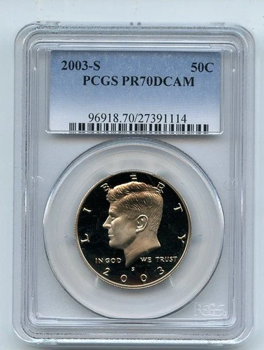 2003 S 50C Kennedy Half Dollar PCGS PR70DCAM