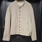 civil war confederate jeans wool shell jacket 9 buttons