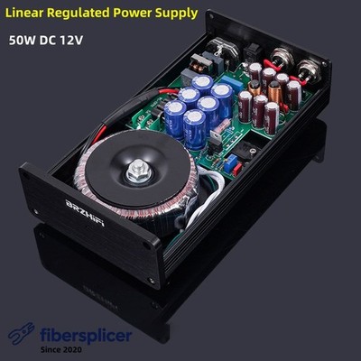 Linear Regulated Power Supply w/ Custom Voltage for Audio 1pc BRZHIFI DC 12V 50W
