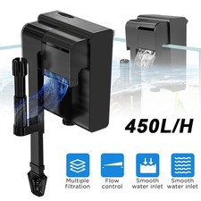Filtro esterno per acquario filtro sospeso 450L/h filtro a cascata regolabile con UVC
