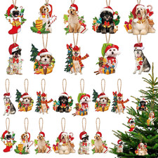 40 Pieces Dog Christmas Tree Ornament Xmas Decorations Funny Dog Lovers Gift....