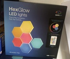 LED Hex Lights 6 Pc - Aura with Remote Connec...