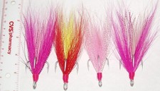 4VMC  BUCKTAILS  4/0 4x  TREBLE HOOKS   FREE SHIPPING!!