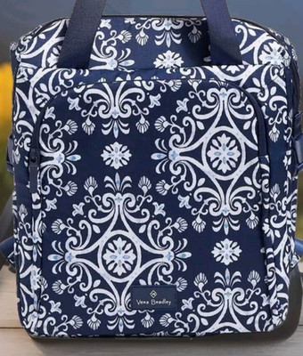 New Vera Bradley Lighten Up Lunch Cooler Tote Backpack Bag Steel Blue Medallion Vera Bradley - Brandclub - Vera Bradley Women main image 4