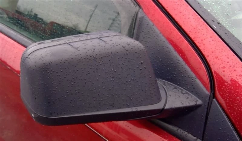 2008 Ford Edge Passenger Right RH Side View Mirror in Black with Manual Folding. - Image 2 of 4