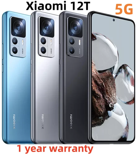 Xiaomi 12T 5G Dual SIM 8GB+256GB 108MP Unlocked Android Smartphone NEW Sealed