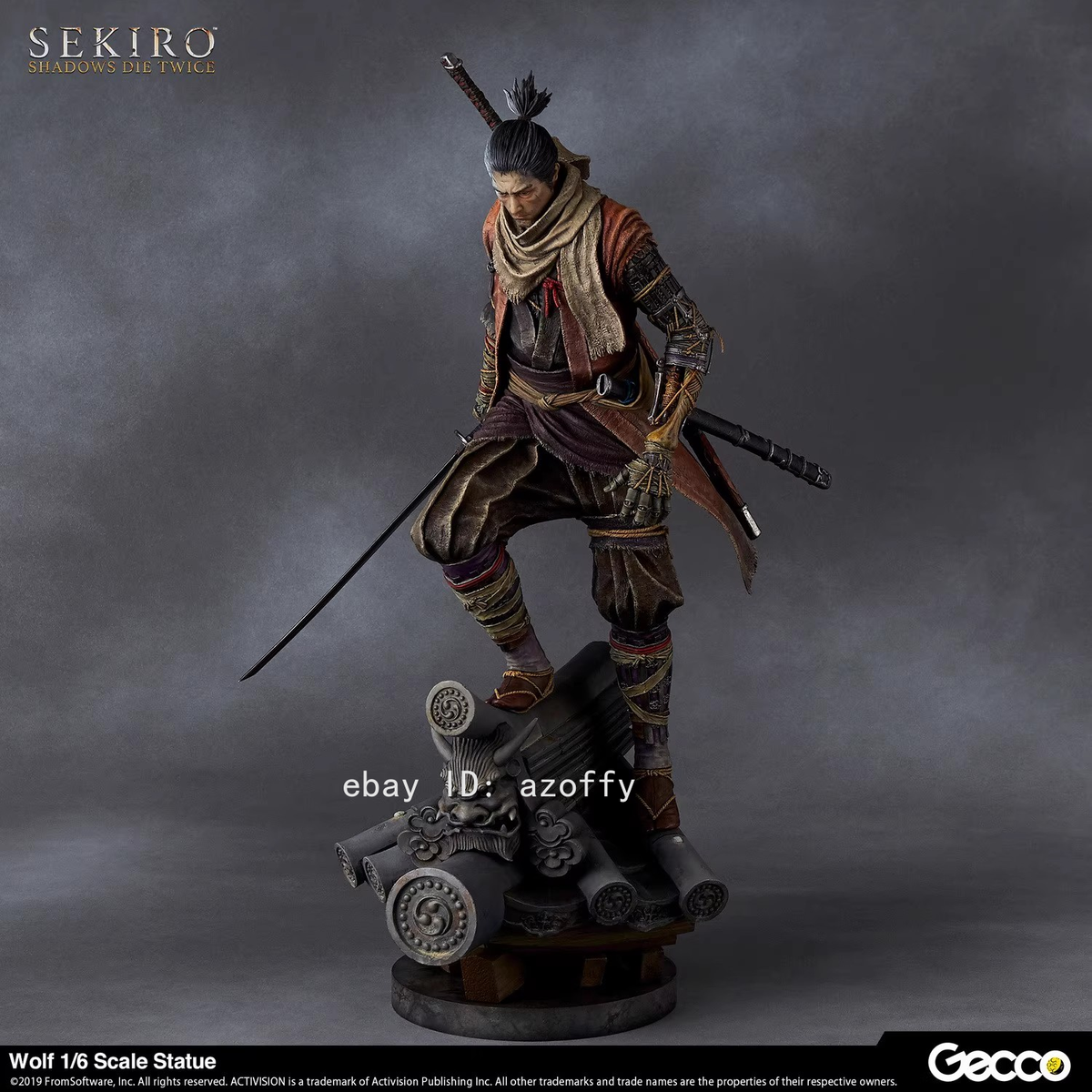 GECCO SEKIRO 1/6 Scale SHADOWS DIE TWICE WOLF Statue Figure GECCO SEKIRO 1/6 Scale SHADOWS DIE TWICE WOLF Statue Figure