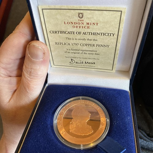 1797 Copper Penny London Mint With COA eBay
