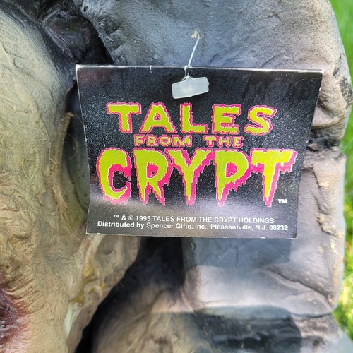 Vintage Tales from the Crypt Zombie Tombstone Creepy Spaventoso Halloween Spencers Nuovo con etichette - Foto 5 di 24