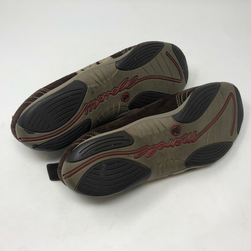 Zapatos Merrell Barrado para mujer 8,5 marrón castaño gamuza sin cordones ligeros activos - Imagen 7 de 8