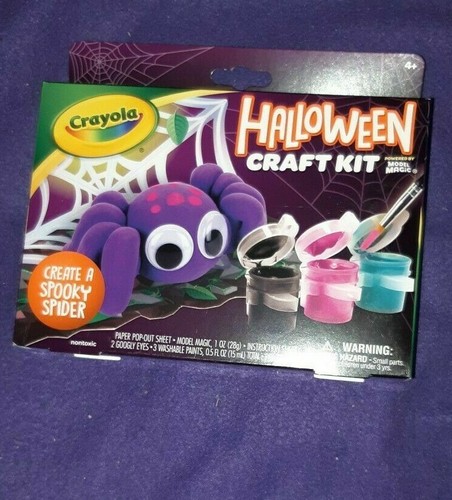 Crayola Halloween Craft Kit Ghoulish Ghost/Spooky Spider Pick one NIP - Picture 4 of 5