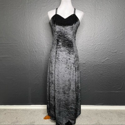 Next Left Whimsigoth Maxi Dress Womens 0 Black Crushed Velvet Romantic Witchy | eBay Next Left Whimsigoth Maxi Dress Womens 0 Black Crushed Velvet Romantic Witchy | eBay