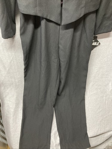 Vtg Virgo Jumpsuit Disco Tuxedo Womens size 6 Sequin Black Metallic 2 PC - Picture 2 of 17