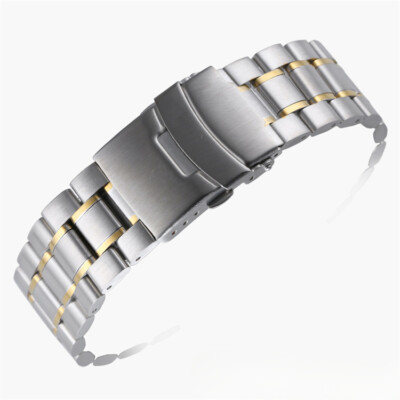 High Quality solid Stainless Steel watch Strap mens metal Bracelet 18 20 22 24mm
