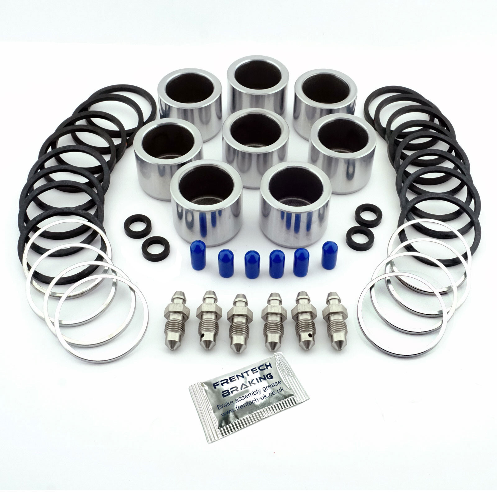 2x Front Brake Caliper Repair Kits & Pistons For Austin Princess (AP 4