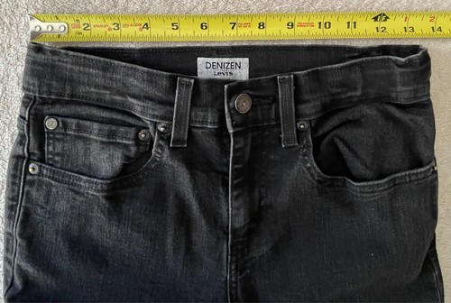 Denizen from Levi's Youth Boys Skinny Fit Black Denim Jeans Size 16 Regular - Picture 5 of 12