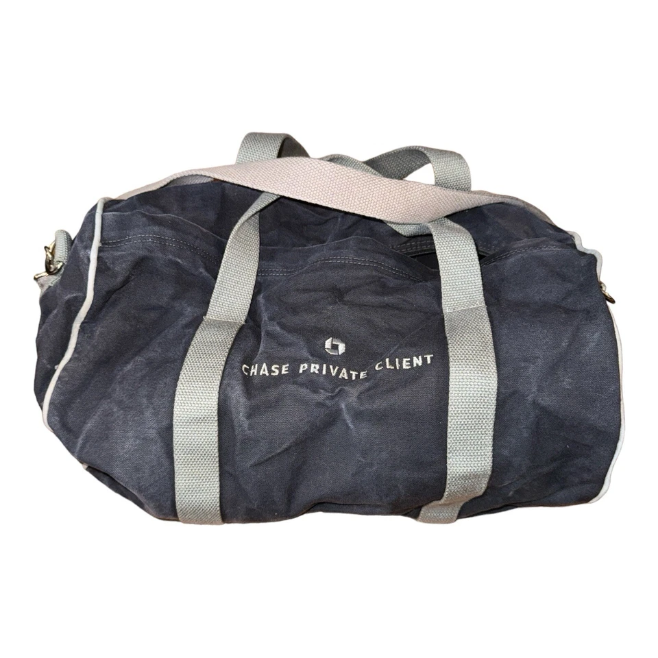 🔥 Bolso de Lona 18” Chase Private Client CPC Banker Gimnasio Por Scarborough Tweed 🔥 Foto 2 de 4