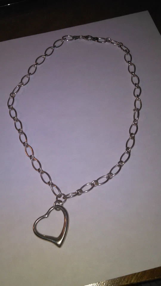 Collar Sevilla Silver™ "Corazón" Gota 16" 20,5 gramos Foto 3 de 4