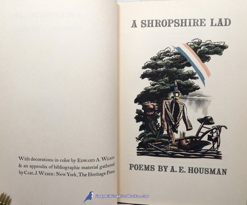 A Shropshire Lad by A. E. HOUSMAN: VG+ Heritage Press illustrated HC 89262 - Picture 2 of 4