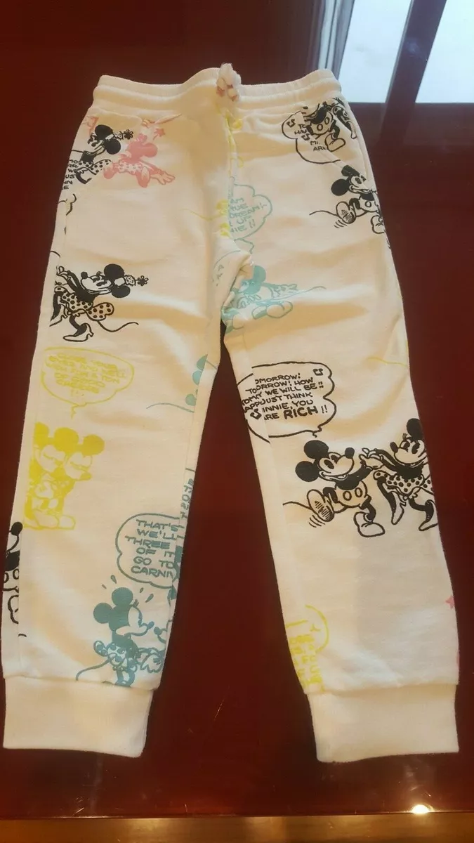Pantaloni tuta Zara bimba panna con Minnie e Topolino 6 anni usato c.nuovo