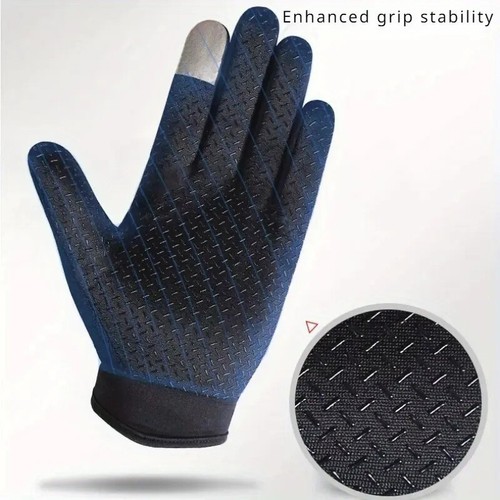 1 paire de gants unisexes légers respirants doigts complets pour équitation en plein air - Photo 2/3