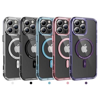 Für iPhone Samsung Google MagSafe Hülle Handy Schutzhülle Case Cover Magnet Klar