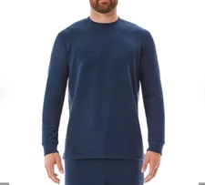 Member's Mark Mens Size Small S Long Sleeve Lounge Tee Heathered Blue