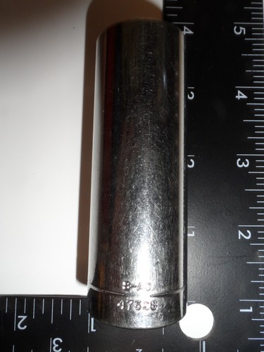 CRAFTSMAN 1/2" DRIVE 7/8" DEEP SOCKET 12 POINT 47528 S-AD SERIES - Foto 3 di 5