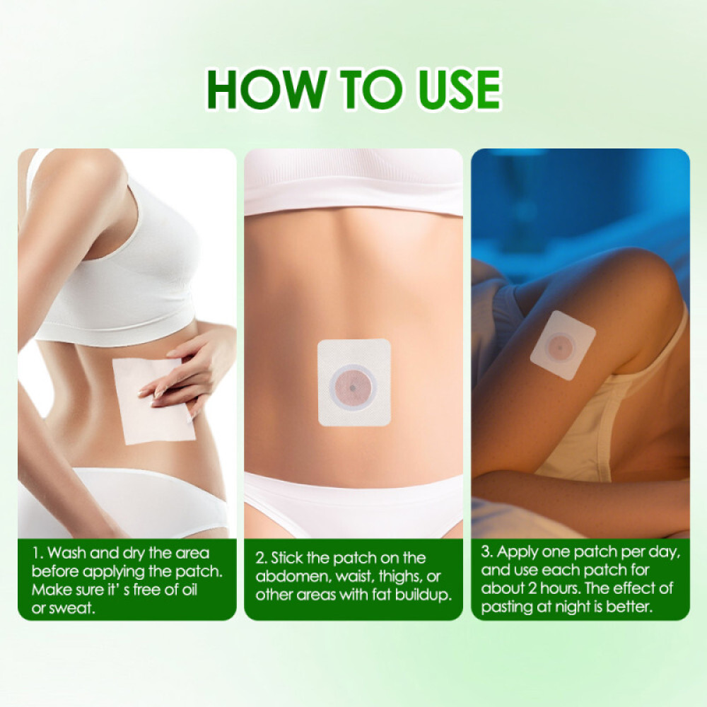 60 Strong Slimming Patches Weight Loss Diet Aid Detox Slim Patch Fat Burner Slim