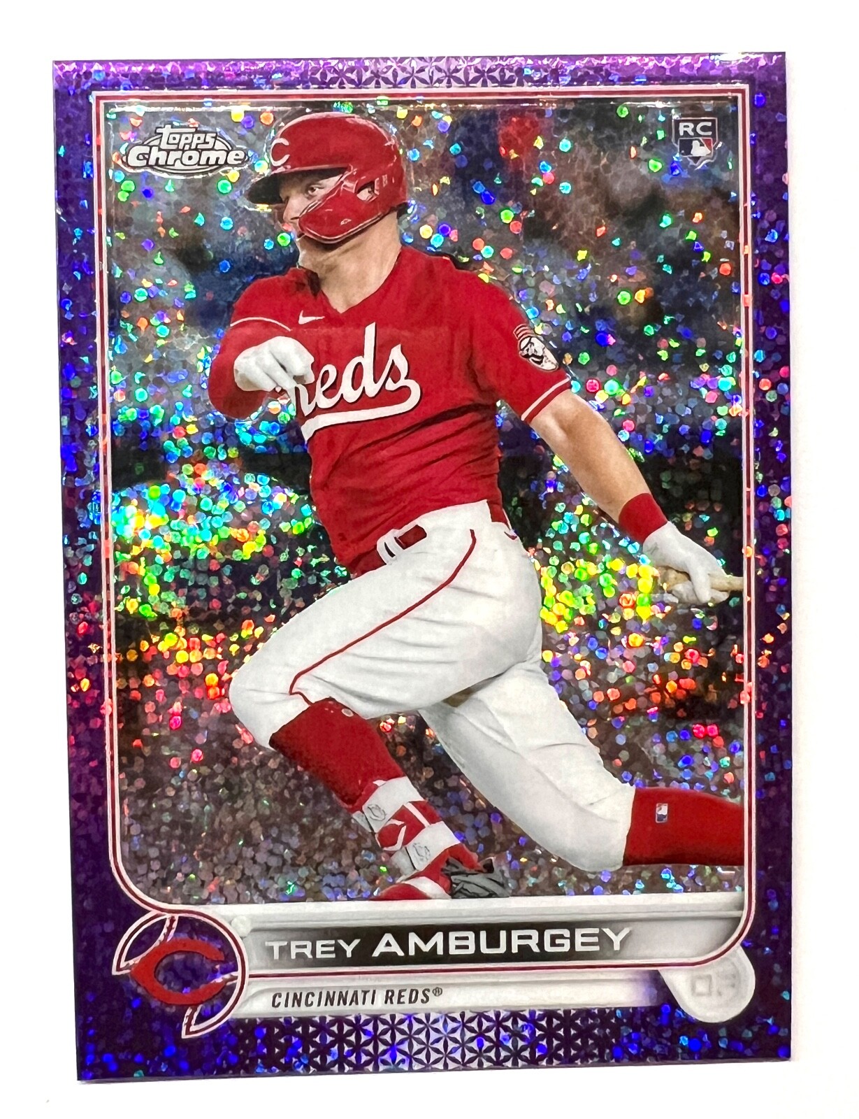 2022 Topps Chrome Purple Speckle Refractor Trey Amburgey #61 181/299