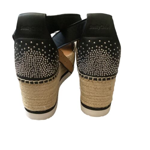 See By Chloe Women’s Platform Leather Sandals Size 38 (EU), 7.5 (US) - Picture 2 of 6